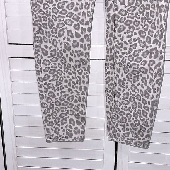 WHBM Jeans Size 8 High Rise Skinny Ankle Leopard Print - Picture 8 of 14
